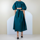 Designer Mimosa Cutout Midi Dress 